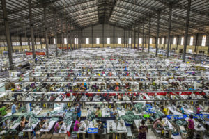 Tekstilfabrik i Myanmar. Foto: Minzayar Oo