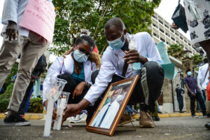 Healthcare workers protest in Nairobi, Kenyan – 09 Dec 2020